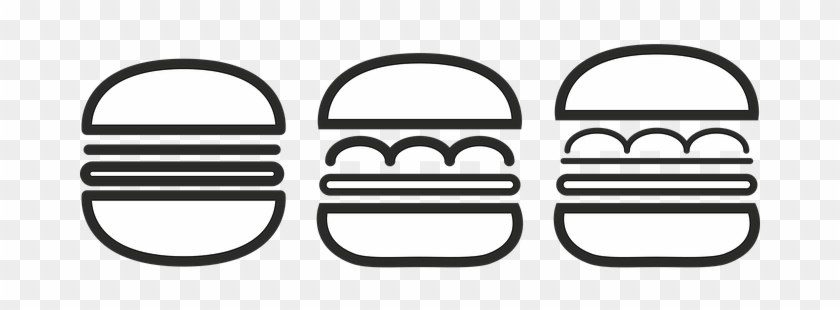 Burger Restaurant Piktogram Fast Food Hamb - Hamburger #502554