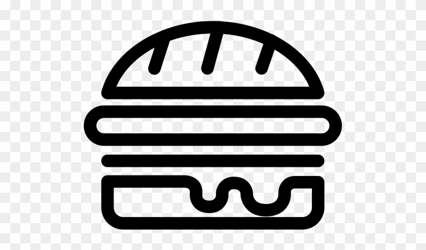 Cheese Burger Icon - Food Icon Png #502576