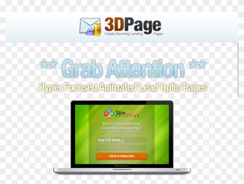3d Animated Landing Page2 - Online Advertising #502577