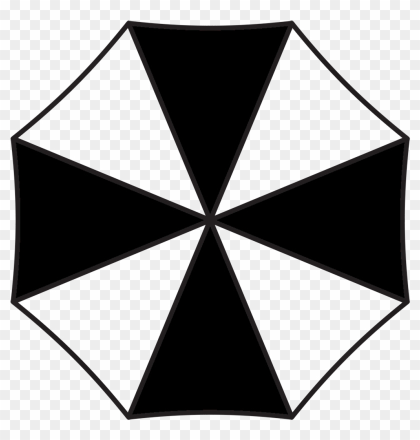 July Clipart Black And White Download - Umbrella Corp Logo Black #502595