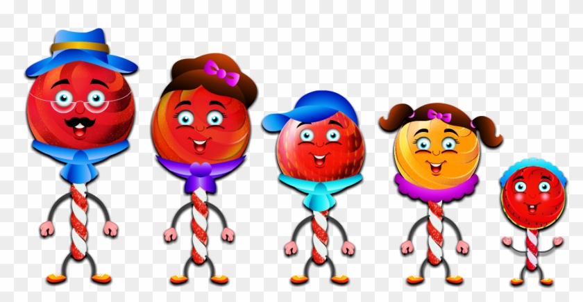 Lollipop Finger Family Characters Created For Videogyan - Cartoon - Free  Transparent PNG Clipart Images Download