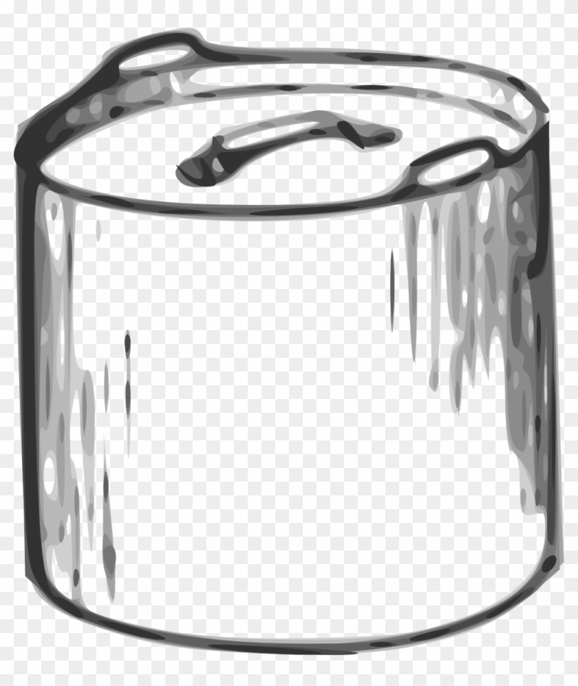 Cooking Pot Black White Line Art 555px - Pot Clip Art #502663