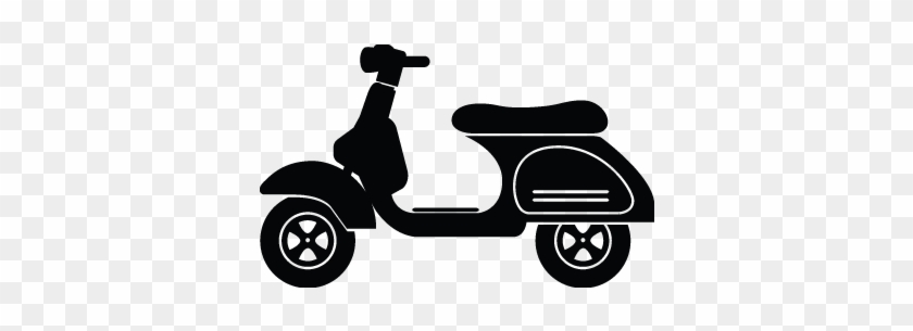 Motor Scooter, Vespa, Auto Icon - Wall Decal #502677