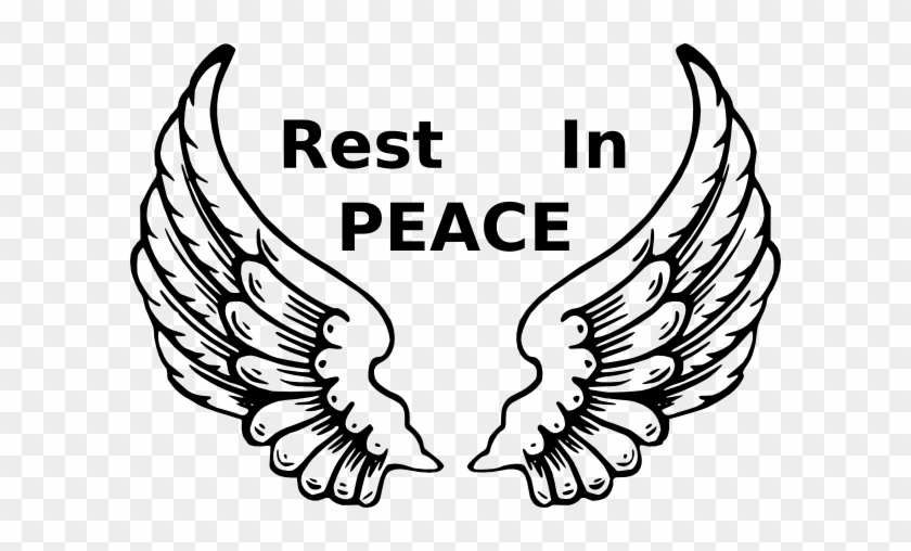 Peace Dove Clipart Rest In Peace - Angel Wings And Halo #502705