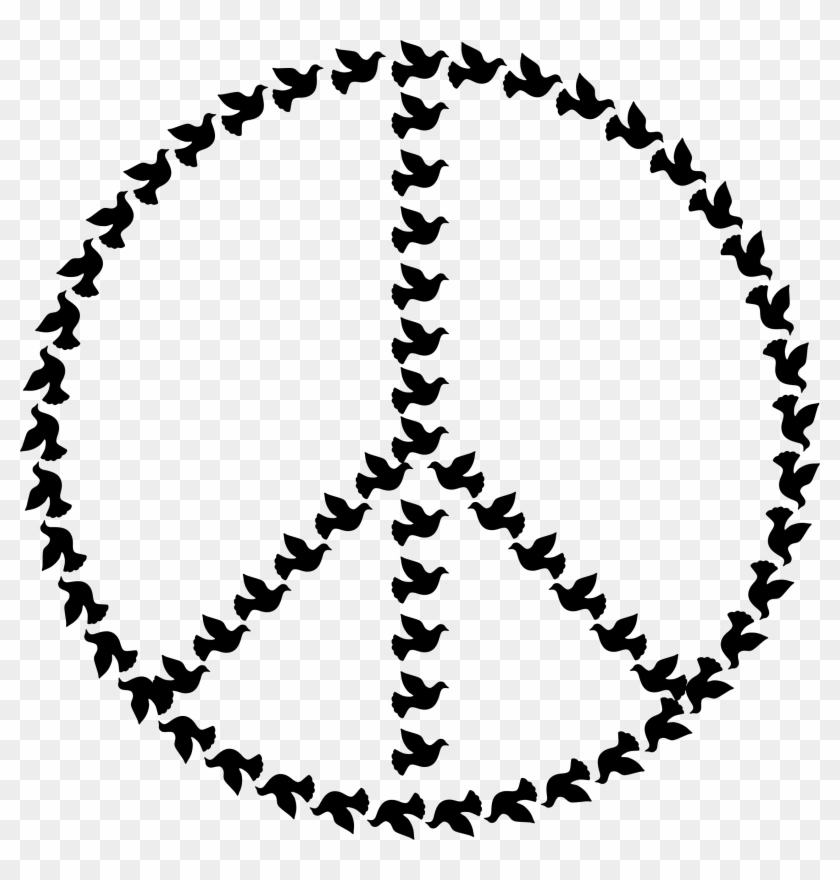 Peace Dove Sign Black - Self Inking Custom Teacher Stamp #502727