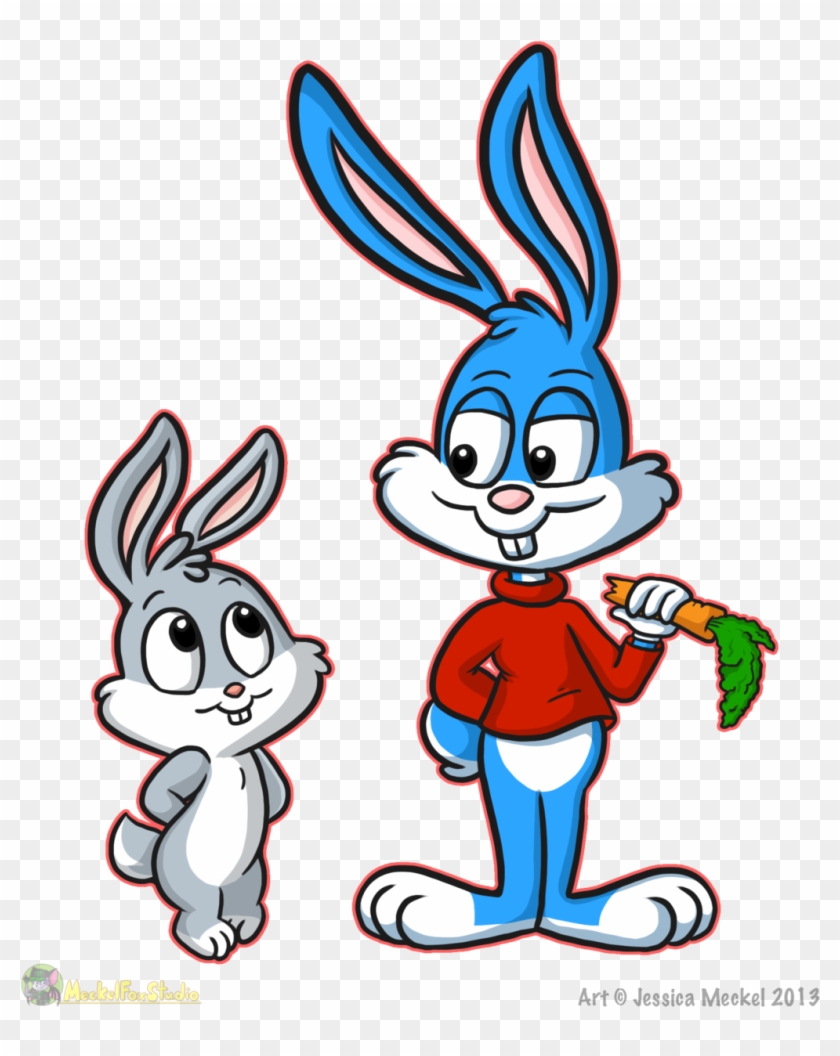 Dessiekisses 51 5 Baby Bugs And Buster Bunny By Meckelfoxstudio - Bugs Bunny Tiny Toon #502812