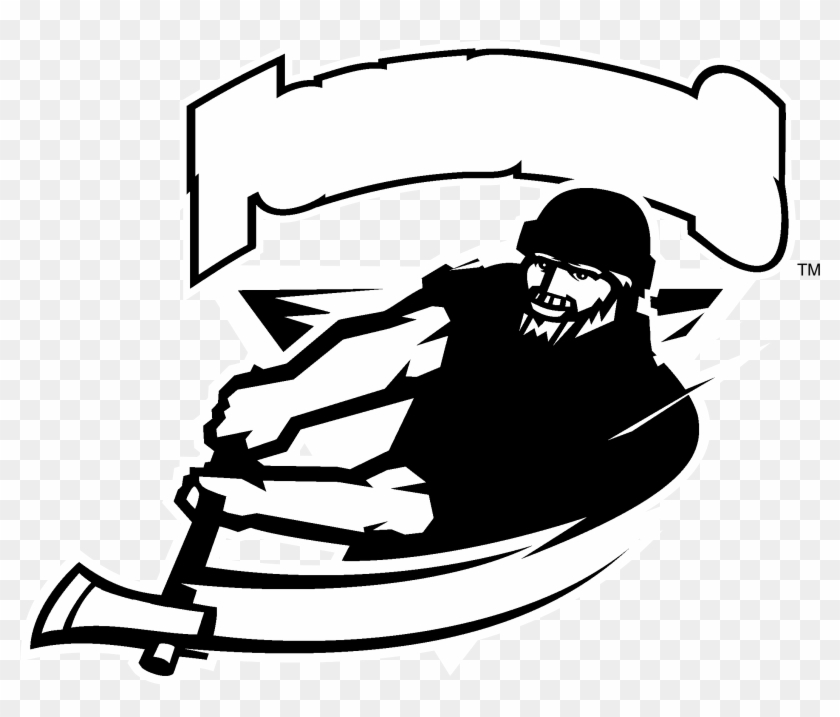 Huntington College Foresters Logo Black And White - Sledding #502839