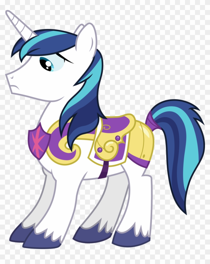 Shining Armor By Starnight5 - My Little Pony Shining Armor Pose Shield + Stripes #502847