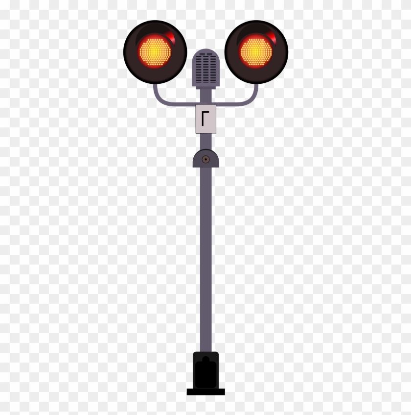 Railroad Crossing Signal Clipart - Railroad Crossing Light Png #502881