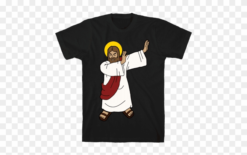 Dabbing Jesus Mens T-shirt - Jesus Dabbed For Your Sins #502939