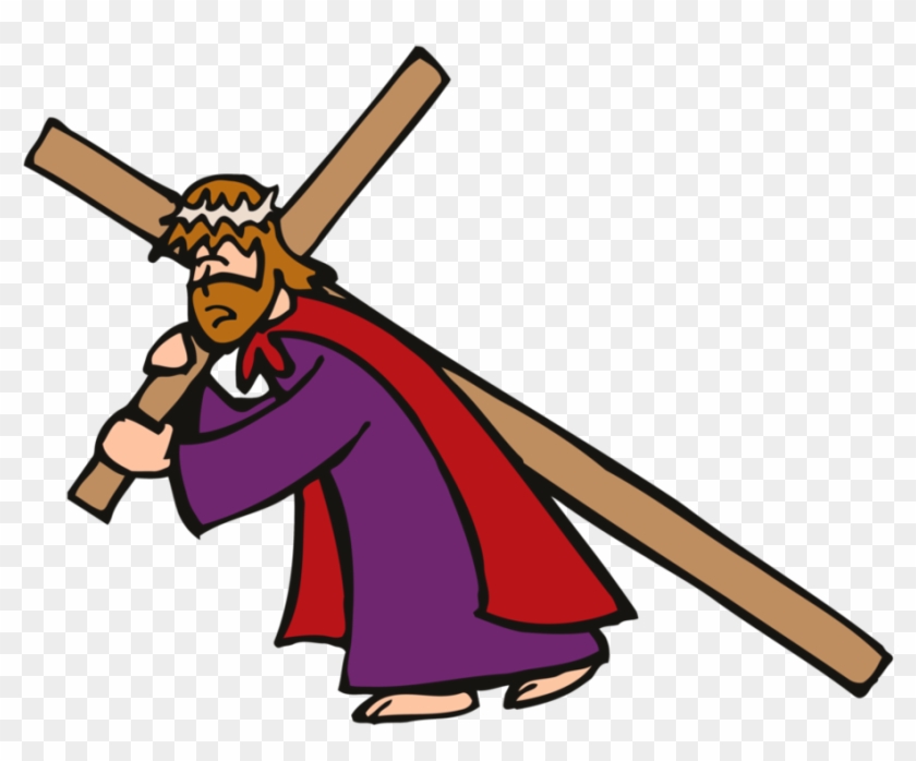 Jesus Vector48 By Minayoussefsaleb - Jesus Cargando La Cruz Animado #502961