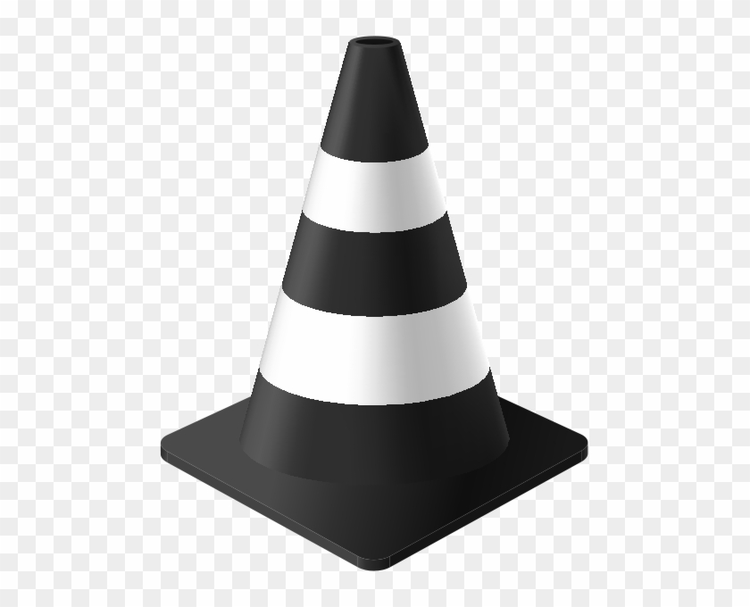 Black Traffic Cone Vector Data For Free - Steeple #502965
