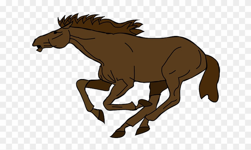 Cartoon, Horse, Running, Animal, Fast, Mammal - Horse Running Clip Art #502968