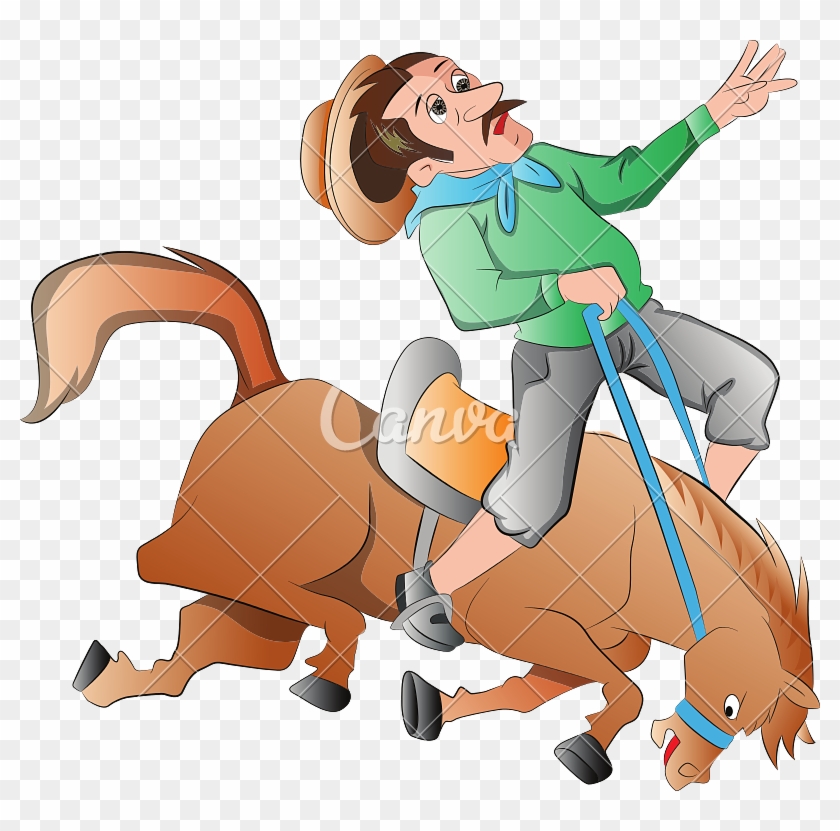 Man On A Wild Horse - Illustration #502978