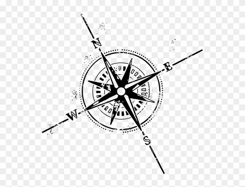 Tattoo design with aviation and compass elements on Craiyon