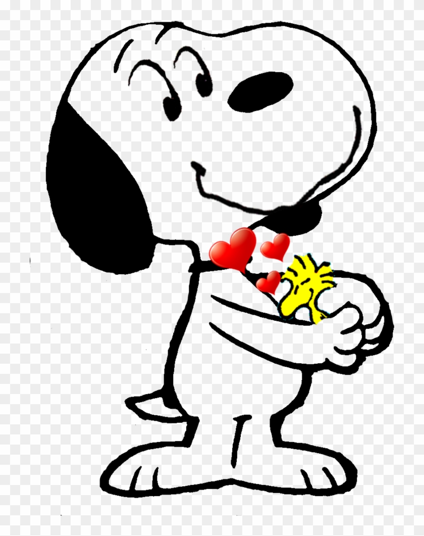 A Loving Hug From His Great Friend Snoopy By Bradsnoopy97 - Friendship #503303