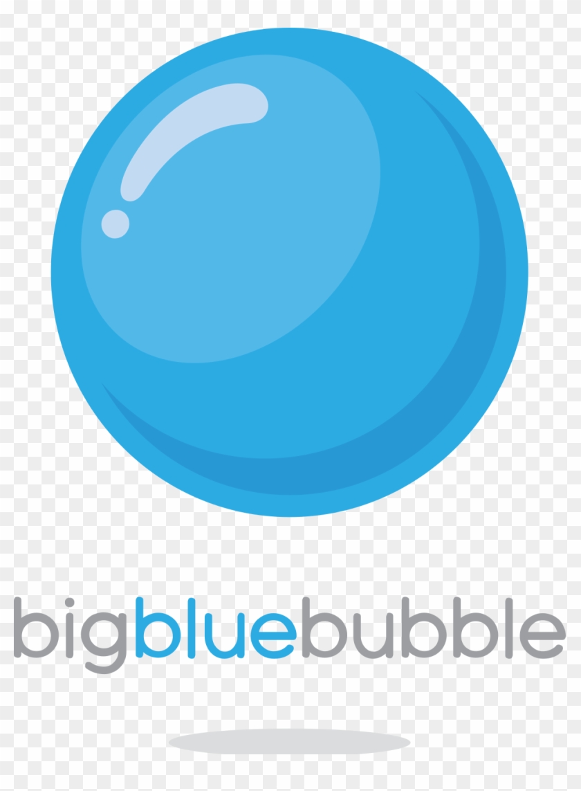 Big Blue Bubble Logo #503339