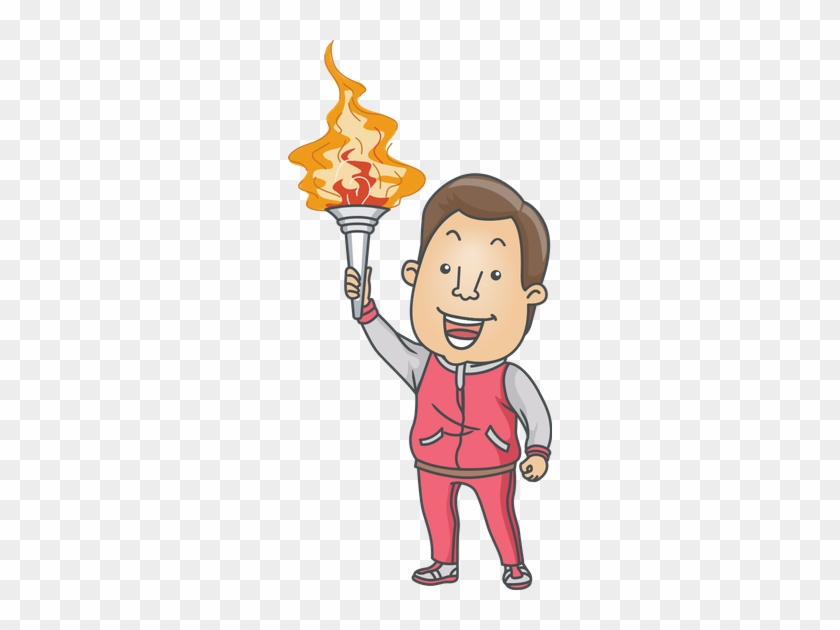 Man Holding Torch - Torchbearers International #503433