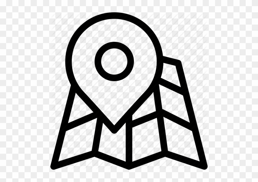 Check In, Direction, Find, Map, Place, Spot, Travel - Check In Map Icon #504088