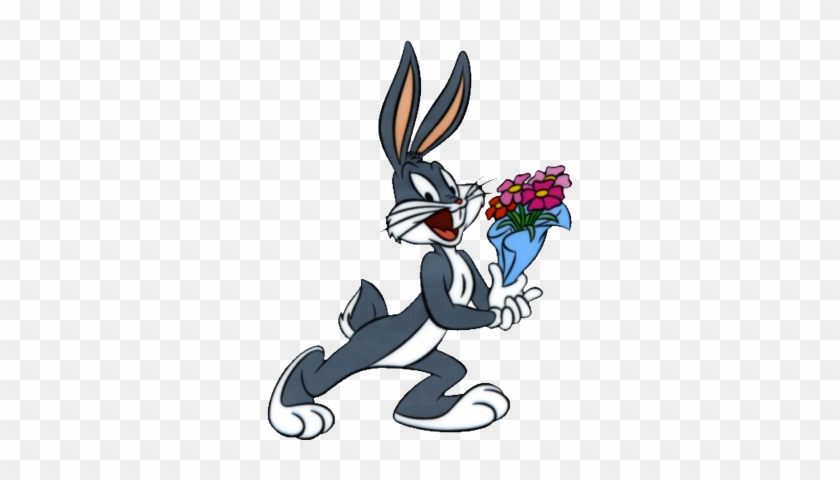 Psd - Bugs Bunny With Flowers #504297