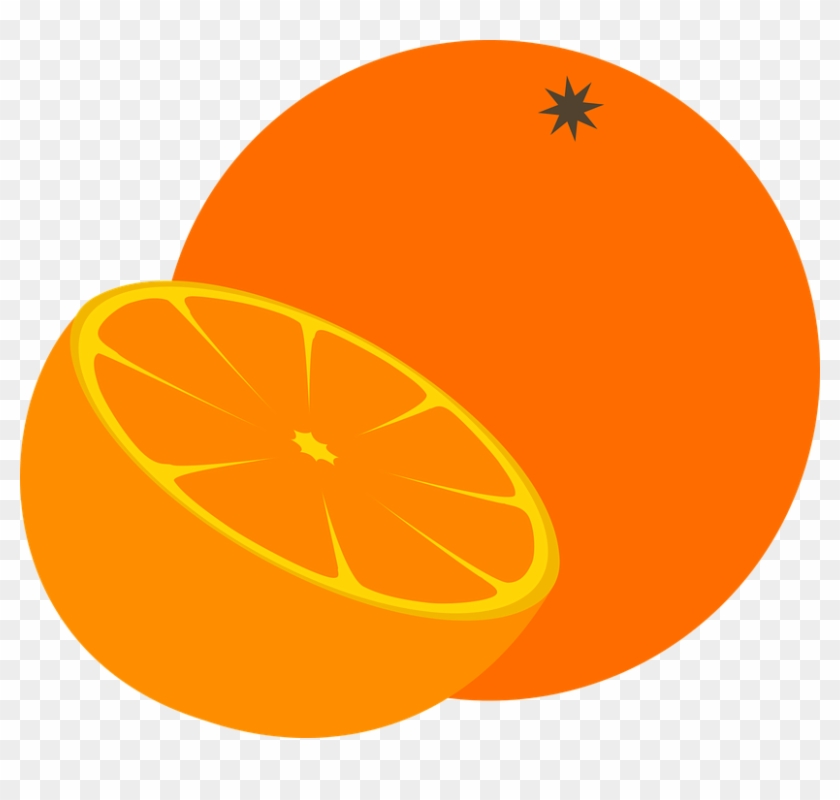 Clipart Orange Tick - 卡通 橙 #504344
