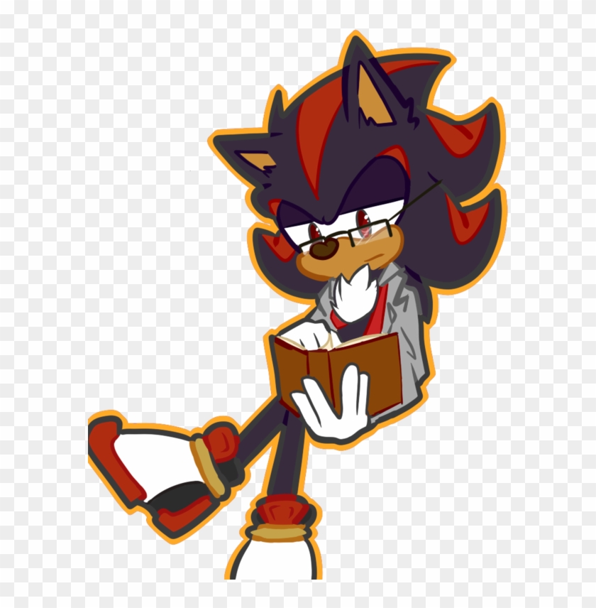 Shadow Reading A Book By Halfway To Insanity - Shadow The Hedgehog Reading #504401