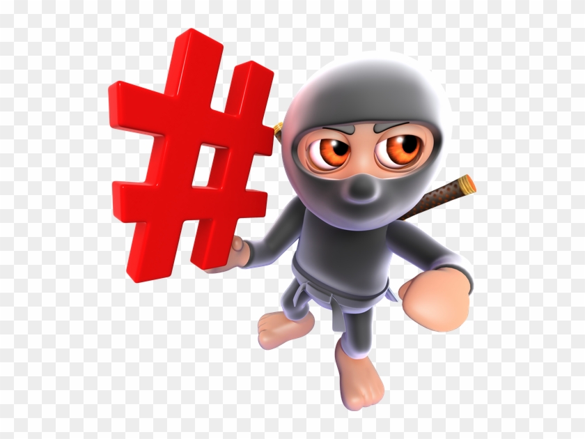 3d Funny Cartoon Ninja Warrior Assassin Character Holding - Cartoon #504490