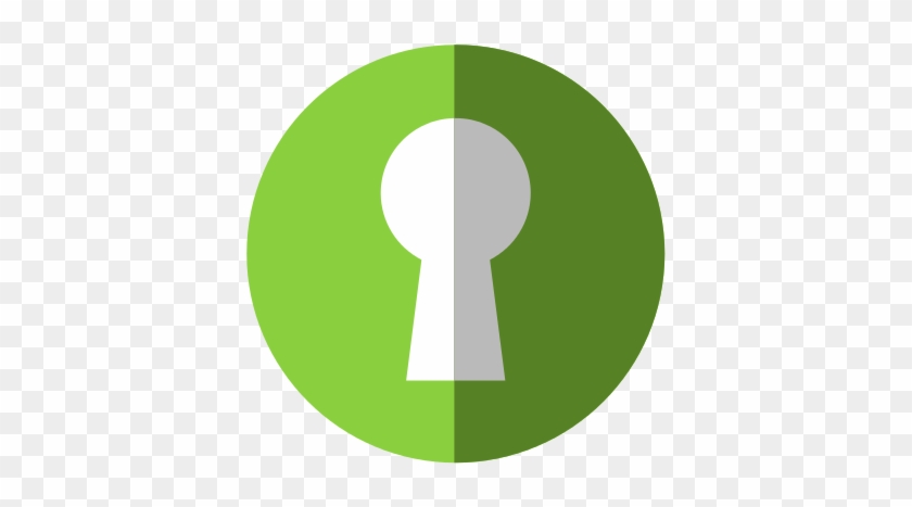 Key Hole Icon - Vector Graphics #504550