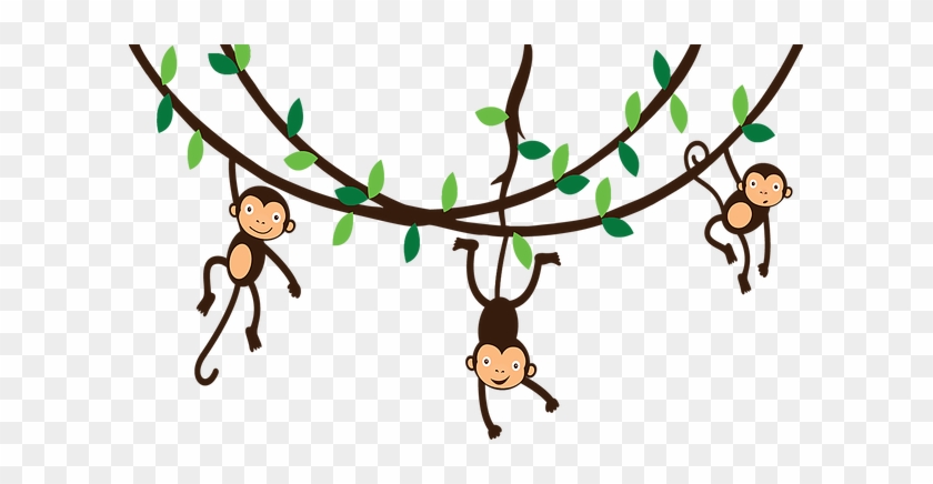 At Little Monkeys We Encourage Participation From Parents - Tree Hanging Monkey Clip Art #504687