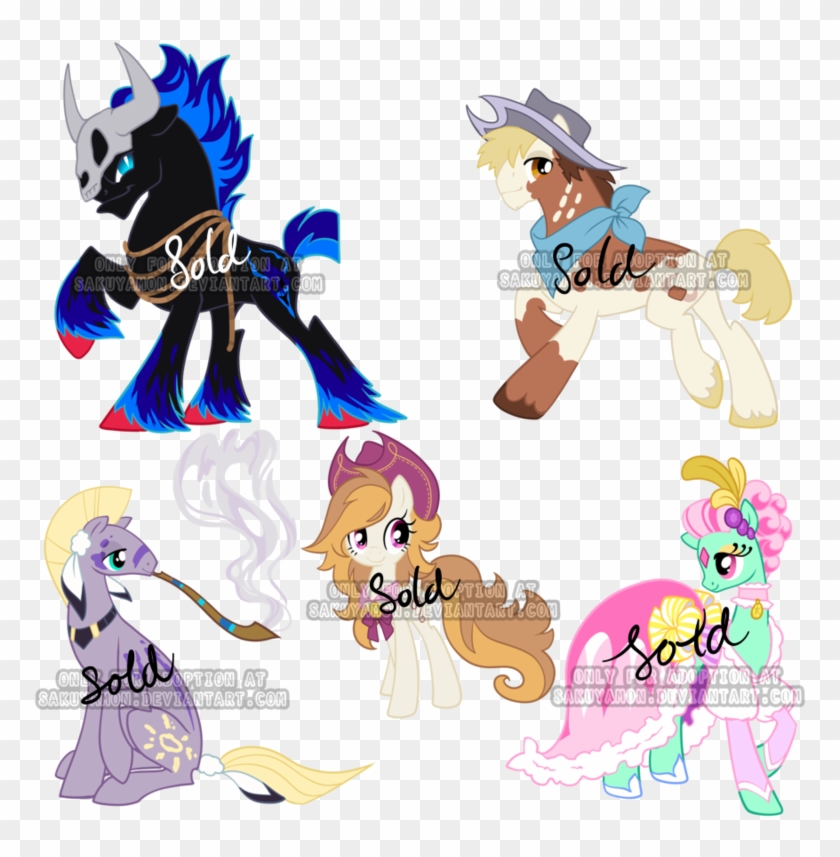 My Little Pony Western Adoptables1 By Sakuyamon - Mlp Western Pony #504837