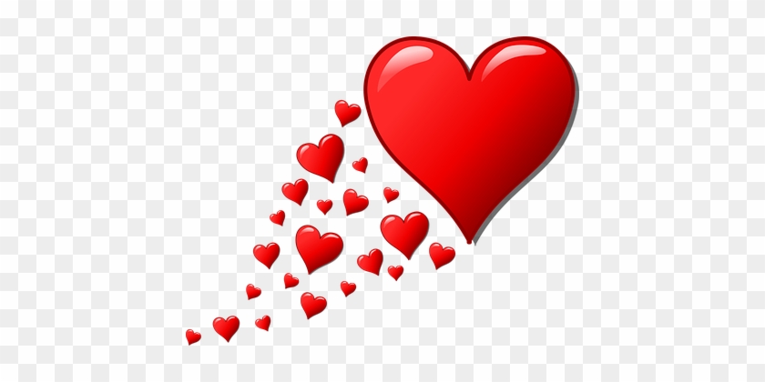 Hearts Trail Valentine Romantic Red Hearts - Dia Das Maes Coração #504950