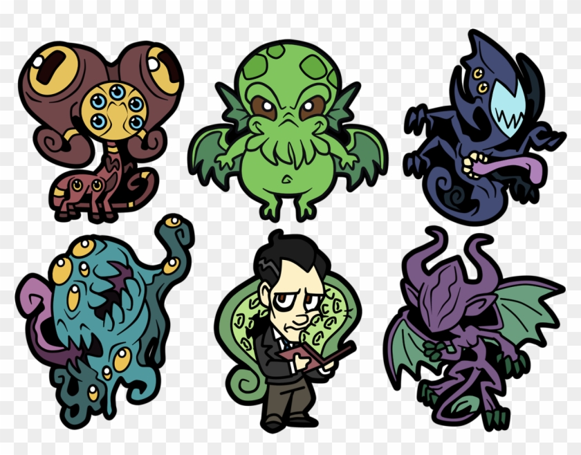 Malakiart Tiny Lovecraftian Keychain Designs <3 - Lovecraft Shub Niggurath Chibi #504980