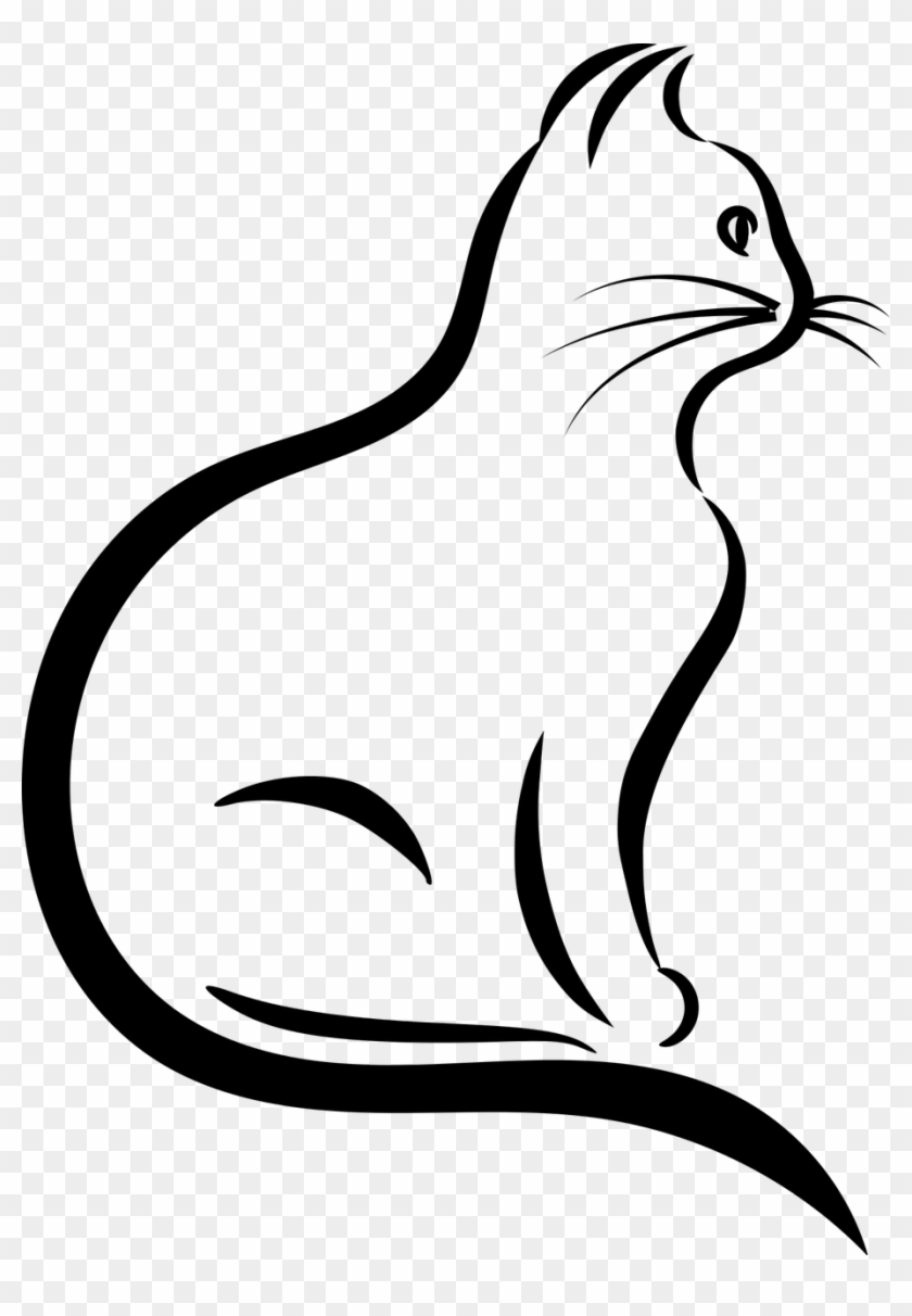 Picture - Cat Outline Png #505099