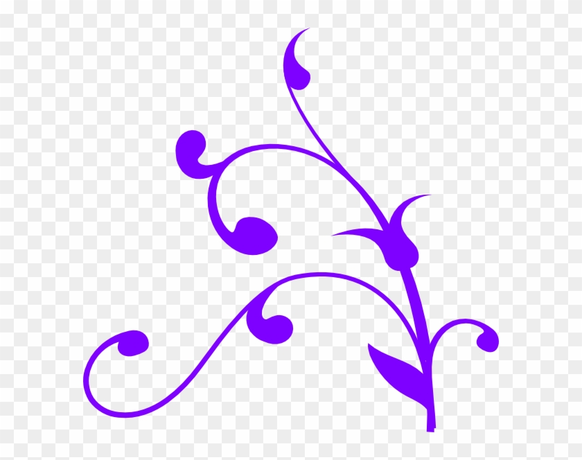 Purple Swirl Thing Clip Art - Tree Branch Clip Art #505263
