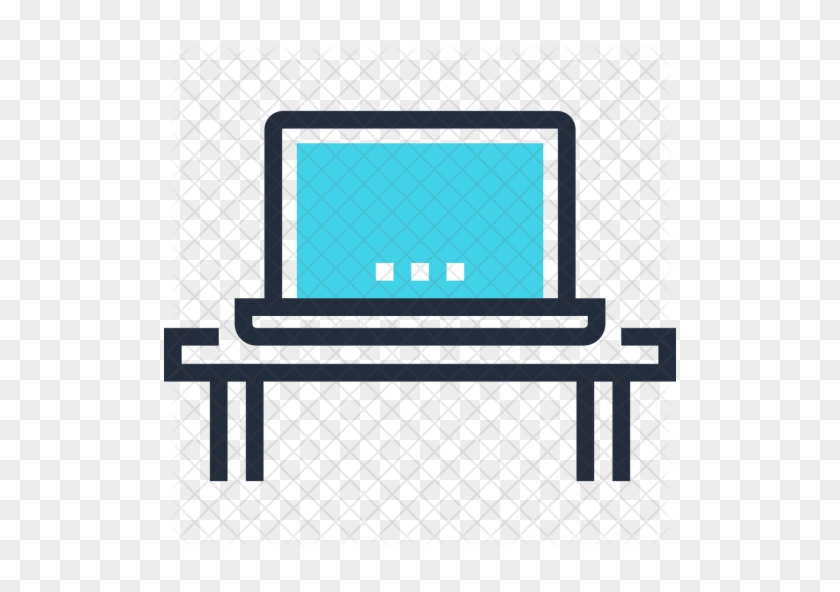 Computer Icon - Laptop Table Icon #505497