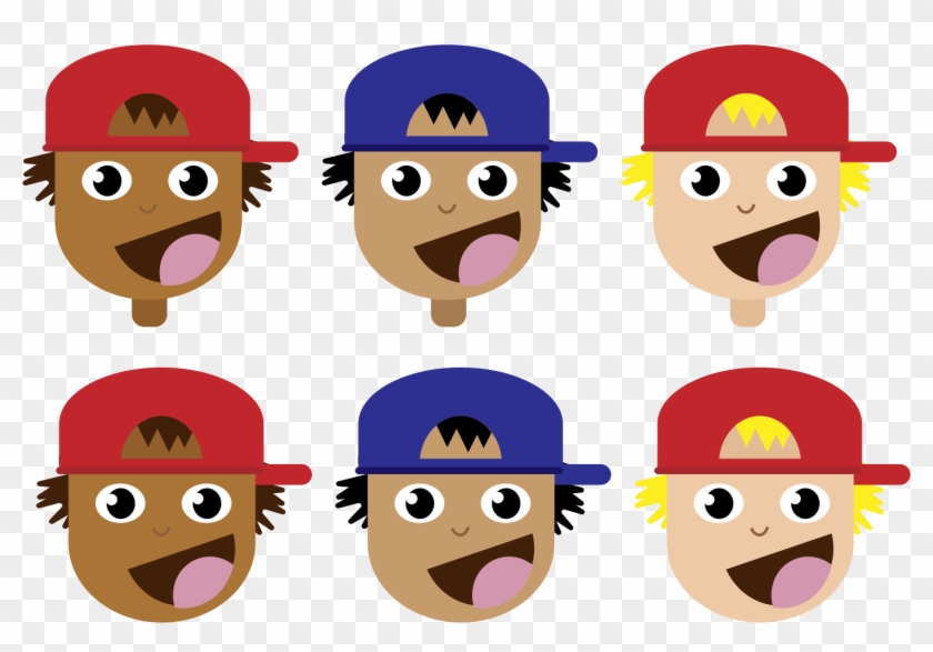 Clipart - Boys With Cap Clipart #505683