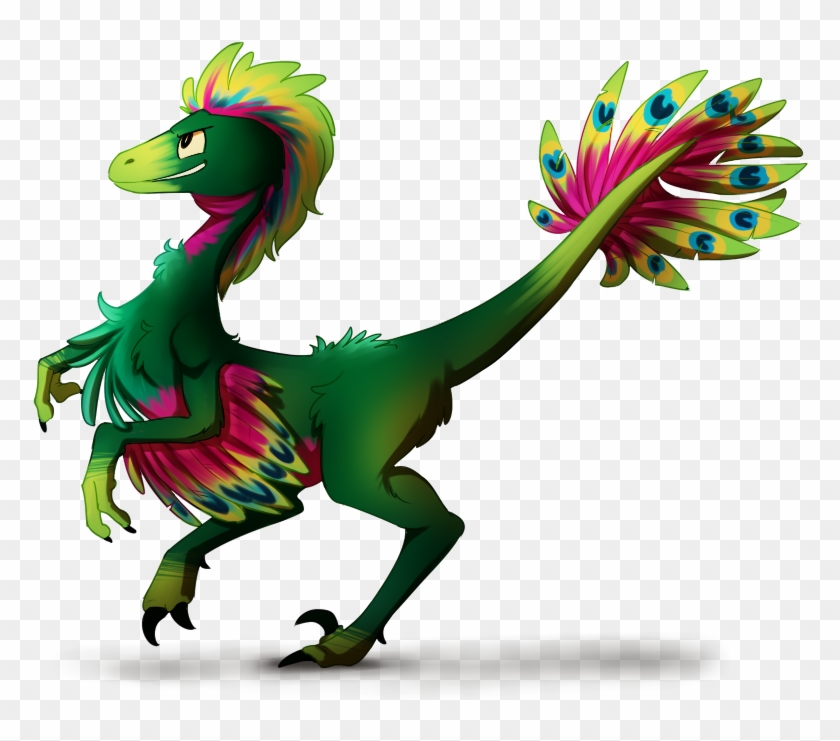 Peacock Raptor - Animal Figure #506111