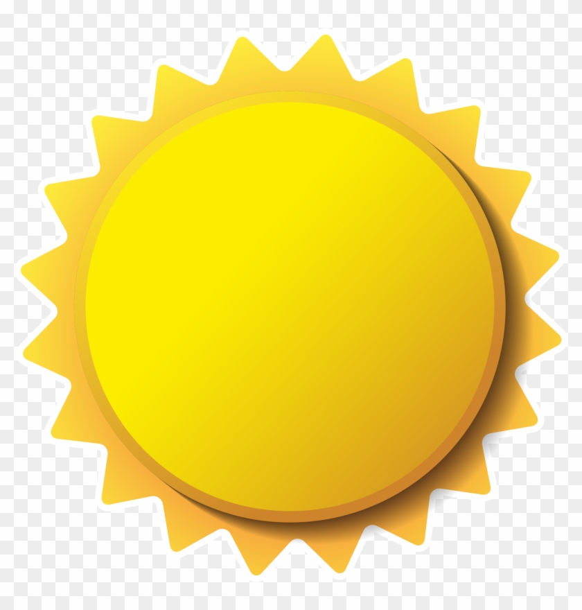 Vector Yellow Stereo Cartoon Small Sun - Sol Vector Png #506124
