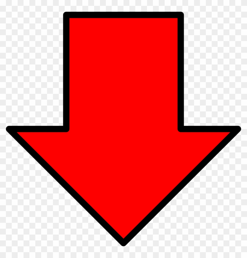 Arrow Down - Red Arrow Pointing Down #506206