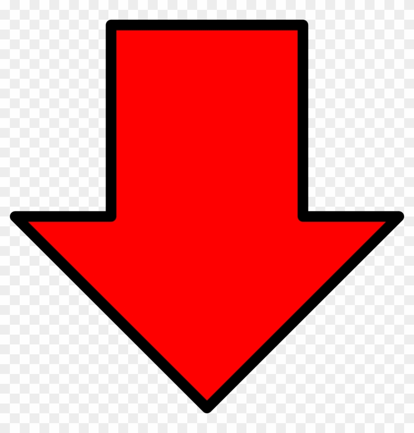 Arrow Down Red Arrow Pointing Down Free Transparent PNG Clipart 