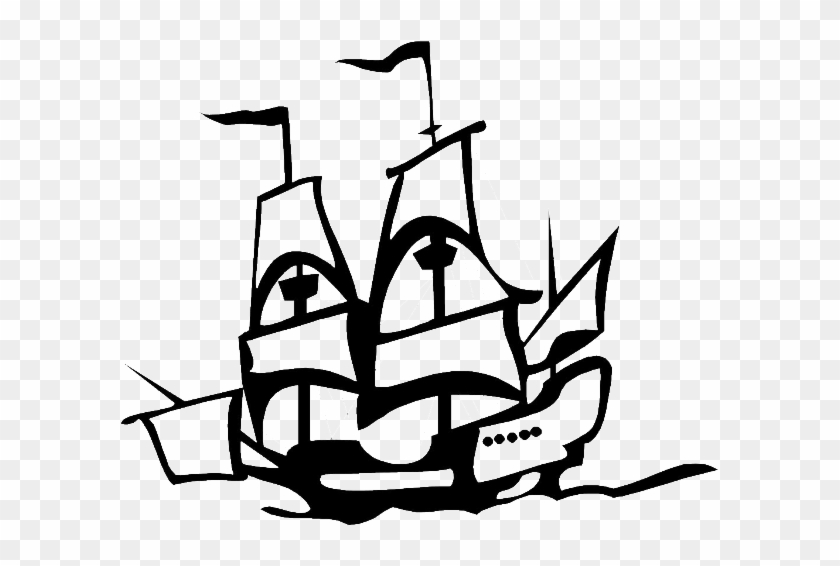 Columbus Ship In Graphic On Columbus Day Coloring Page - Graphic Of A Ship #506276