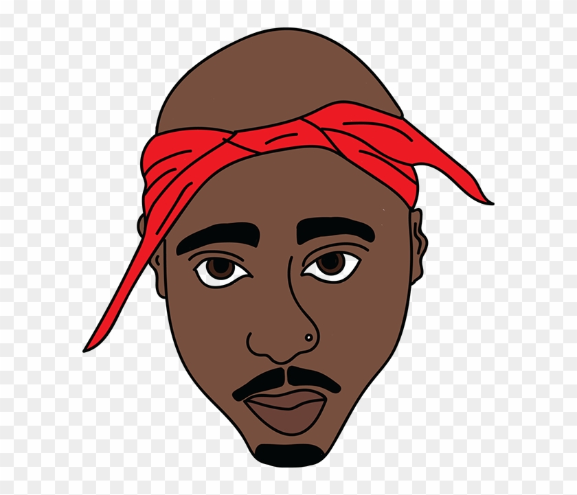 Best 2pac Png - Tupac Cartoon Transparent #506634