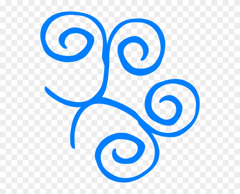 Blue Swirl Frame Top Right Corner Clip Art - Clip Art #506684