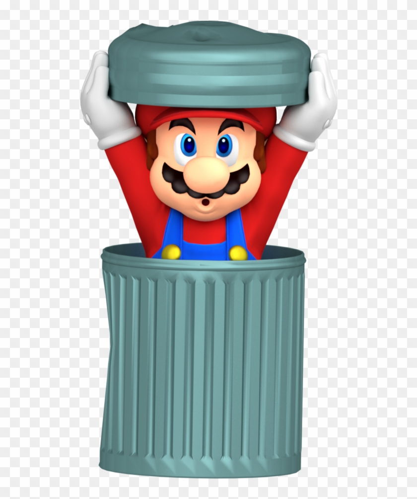 Super Mario Advance Trash Can Recreation Render By - Mario Trash Can #506793