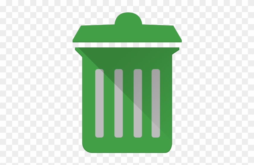 Trashbin,closed,512x512 Icon - Green Trash Can Png #506844