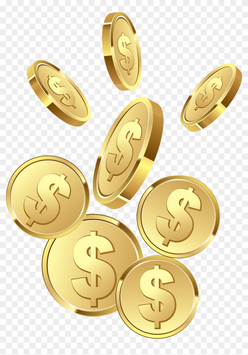 Coin Clipart Transparent - Falling Gold Coin Clipart #506916