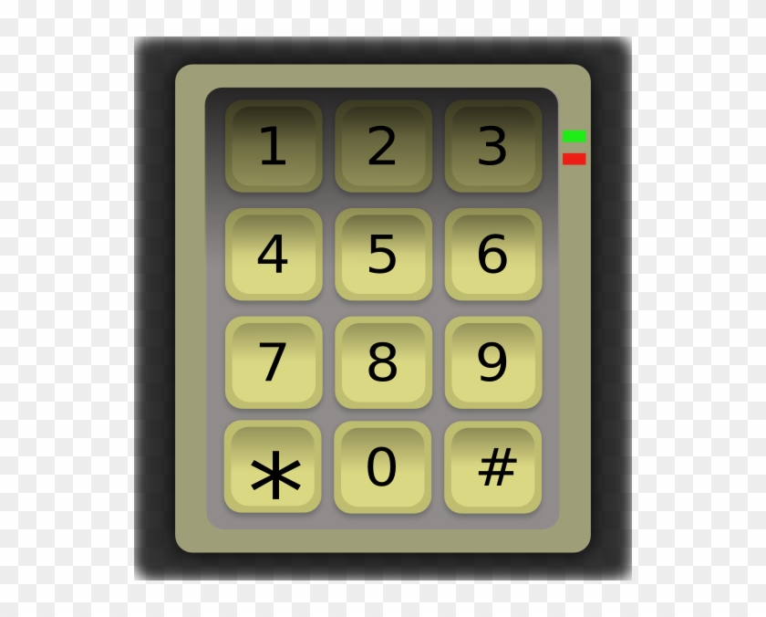 Numeric Keypad Clipart #506980