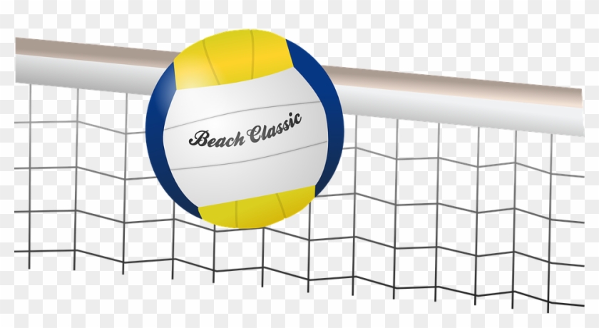 Volley Ball Clipart 26, Buy Clip Art - Volleyball Ball And Net #507059