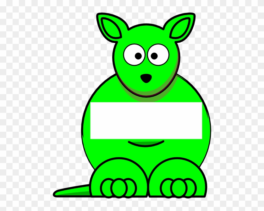 Green Sightword Kangaroo Clip Art - Beaver Clipart Png #507104