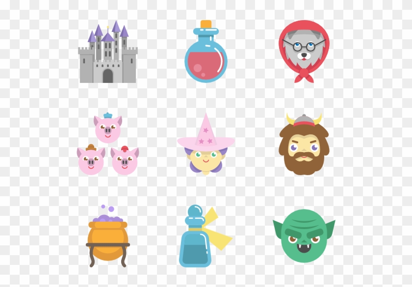 Fairy Tales Elements - Fairy Tale Icons #507317